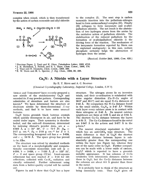 Ca2N: a nitride with a layer structure