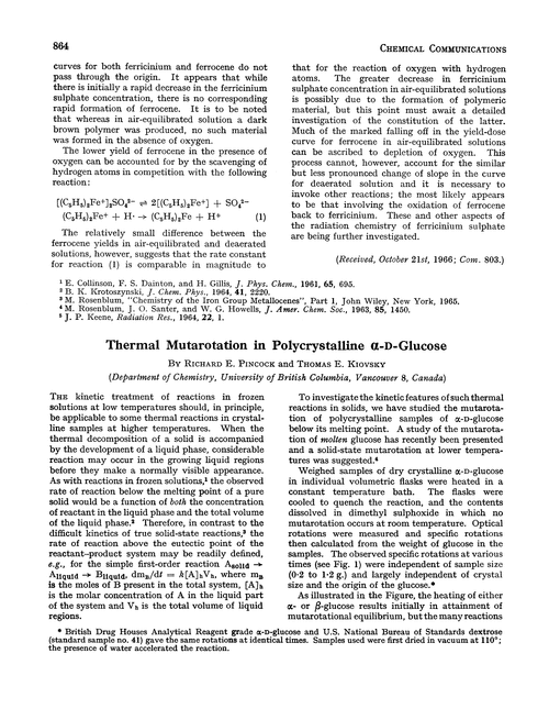 Thermal mutarotation in polycrystalline α-D-glucose