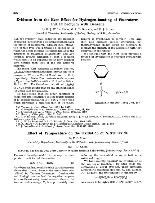 Effect of temperature on the oxidation of nitric oxide