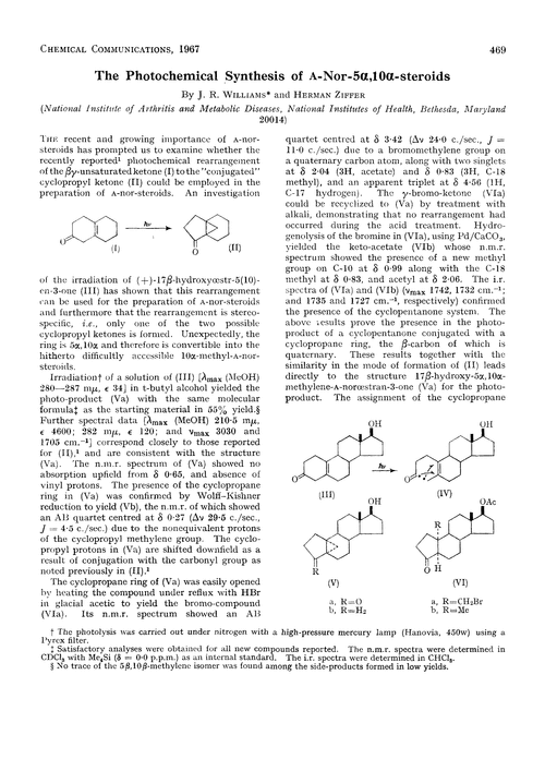 The photochemical synthesis of A-nor-5α, 10α-steroids