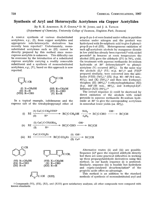 Synthesis of aryl and heterocyclic acetylenes via copper acetylides
