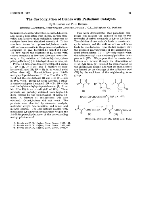 The carbonylation of dienes with palladium catalysts