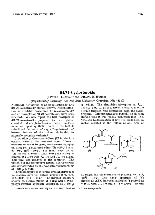 5β,7β-Cyclosteroids