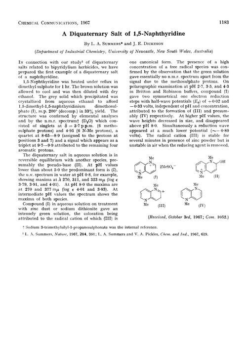 A diquaternary salt of 1,5-naphthyridine