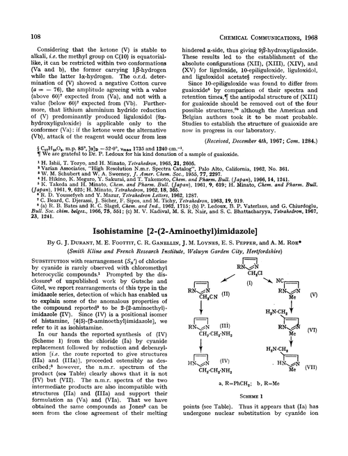 Isohistamine [2-(2-aminoethyl)imidazole]