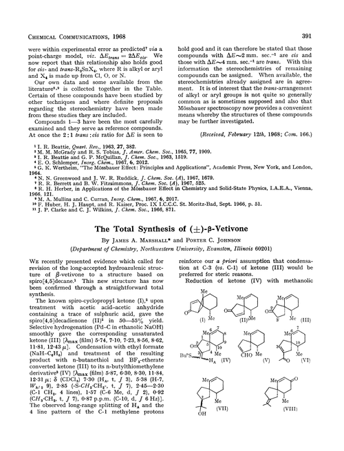 The total synthesis of (±)-β-vetivone