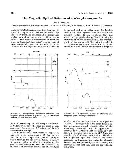 The magnetic optical rotation of carbonyl compounds