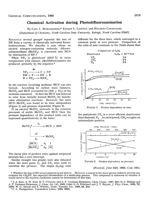 Chemical activation during photodifluoroamination