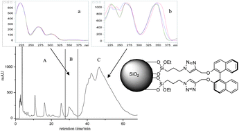 Graphical abstract: Selective separation of structure-related alkaloids in Rhizoma coptidis with “click” binaphthyl stationary phase and their structural elucidation with liquid chromatography-mass spectrometry