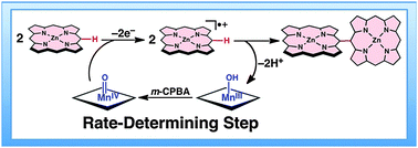 Graphical abstract: Facile formation of a meso–meso linked porphyrin dimer catalyzed by a manganese(iv)–oxo porphyrin