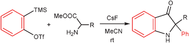 Graphical abstract: Reaction of arynes with amino acid esters
