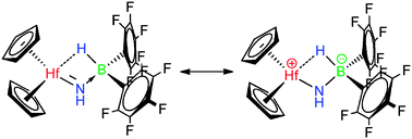 Graphical abstract: The hafnium-mediated NH activation of an amido-borane