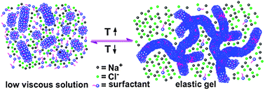 Graphical abstract: Thermo-switchable surfactant gel