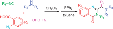 Graphical abstract: Imides: forgotten players in the Ugi reaction. One-pot multicomponent synthesis of quinazolinones