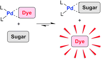 Graphical abstract: Carbohydrate sensing with a metal-based indicator displacement assay