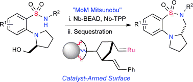 Graphical abstract: Intramolecular monomer-on-monomer (MoM) Mitsunobu cyclization for the synthesis of benzofused thiadiazepine-dioxides
