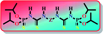 Graphical abstract: Thiophosphorylated bis-thioureas for competitive bulk liquid membrane transport of some metal ions