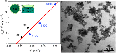Graphical abstract: Size and surface effects on the magnetic properties of NiO nanoparticles