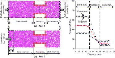 Graphical abstract: A method for creating a non-equilibrium NT(P1 − P2) ensemble in molecular dynamics simulation