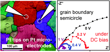 Graphical abstract: Nonlinear electrical grain boundary properties in proton conducting Y–BaZrO3 supporting the space charge depletion model