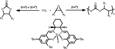 Graphical abstract: Cobalt catalysts for the coupling of CO2 and epoxides to provide polycarbonates and cyclic carbonates