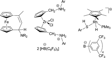 Graphical abstract: Organometallic frustrated Lewis pair chemistry