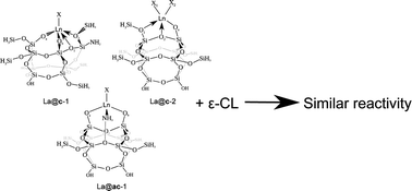 Graphical abstract: DFT study of the Ring Opening Polymerization of ε-caprolactone by grafted lanthanide complexes: 1—Effect of the grafting mode on the reactivity of borohydride complexes