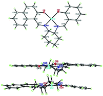 Graphical abstract: Structural and luminescence studies of nickel(ii) and copper(ii) complexes with (1R,2R)-cyclohexanediamine derived unsymmetric Schiff base