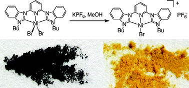 Graphical abstract: Nickel complexes of a bis(benzimidazolin-2-ylidene)pyridine pincer ligand with four- and five-coordinate geometries