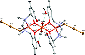 Graphical abstract: Influence of the anions on the structure and magnetic properties of a series of bis(μ-diphenoxo)-bridged linear trinuclear copper(II) complexes: an experimental and theoretical study