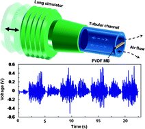 Graphical abstract: PVDF microbelts for harvesting energy from respiration