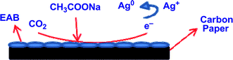 Graphical abstract: Electrochemically active biofilm-mediated synthesis of silver nanoparticles in water