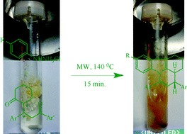 Graphical abstract: A facile, water mediated, microwave-assisted synthesis of 4,6-diaryl-2,3,3a,4-tetrahydro-1H-pyrido[3,2,1-jk]carbazoles by a domino Fischer indole reaction–intramolecular cyclization sequence