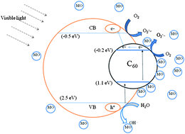 Graphical abstract: Effect of Pt treated fullerene/TiO2 on the photocatalytic degradation of MO under visible light