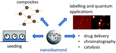 Graphical abstract: Beyond the shine: recent progress in applications of nanodiamond