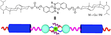 Graphical abstract: A new class of low molar mass chiral metallomesogens: synthesis and characterization