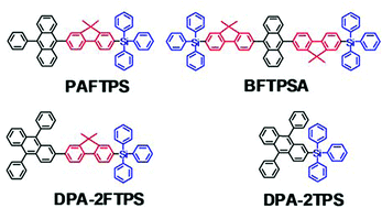 Graphical abstract: Efficient deep-blue and white organic light-emitting diodes based on triphenylsilane-substituted anthracene derivatives