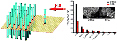 Graphical abstract: Highly aligned SnO2 nanorods on graphene sheets for gas sensors