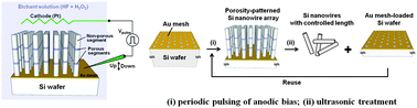 Graphical abstract: A continuous process for Si nanowires with prescribed lengths