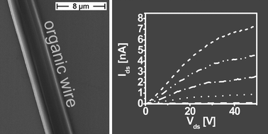 Graphical abstract: Self-assembled organic micro-/nanowires from an air stable n-semiconducting perylenediimide derivative as building blocks for organic electronic devices