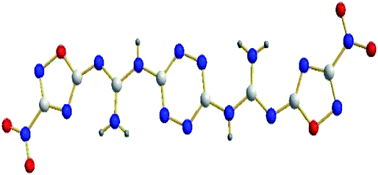 Graphical abstract: Synthesis and characteristics of a novel, high-nitrogen, heat-resistant, insensitive material (NOG2Tz)