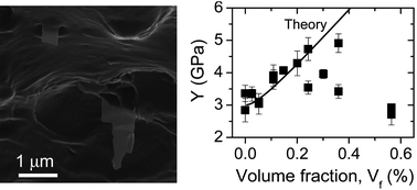 Graphical abstract: Approaching the theoretical limit for reinforcing polymers with graphene