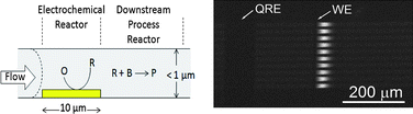 Graphical abstract: Electrolysis in nanochannels for in situ reagent generation in confined geometries