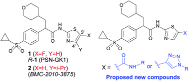Graphical abstract: N-(5-substituted thiazol-2-yl)-2-aryl-3-(tetrahydro-2H-pyran-4-yl) propanamides as glucokinase activators
