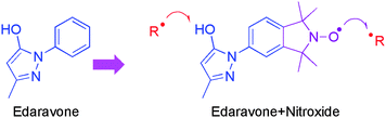 Graphical abstract: Edaravone containing isoindoline nitroxides for the potential treatment of cardiovascular ischaemia