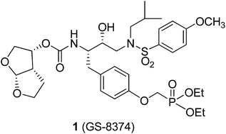 Graphical abstract: Discovery of GS-8374, a potent human immunodeficiency virus type 1 protease inhibitor with a superior resistance profile