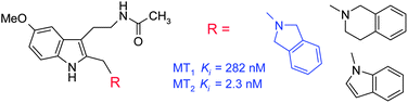 Graphical abstract: 2-[(1,3-Dihydro-2H-isoindol-2-yl)methyl]melatonin – a novel MT2-selective melatonin receptor antagonist
