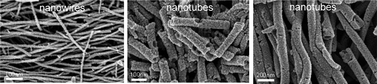 Graphical abstract: Preparation of TiO2 nanowires/nanotubes using polycarbonate membranes and their uses in dye-sensitized solar cells