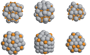 Graphical abstract: A novel structural motif for free CoPt nanoalloys