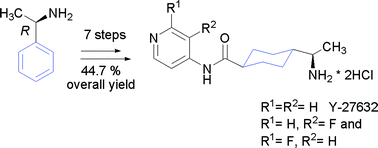 Graphical abstract: A practical synthesis of Rho-Kinase inhibitor Y-27632 and fluoro derivatives and their evaluation in human pluripotent stem cells